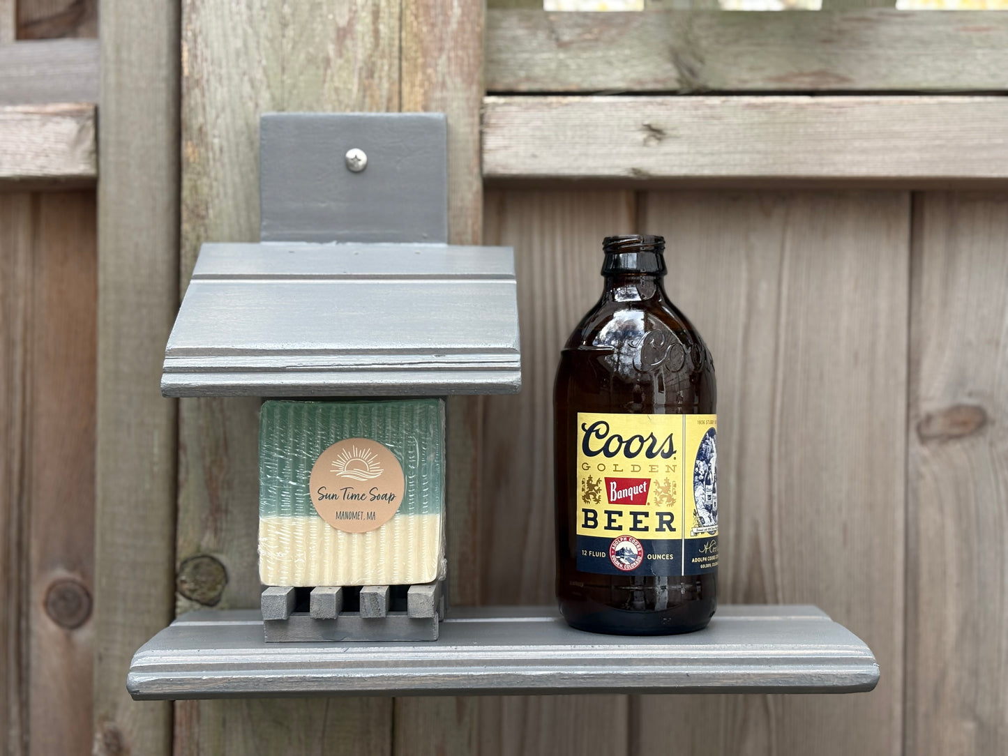 Outdoor Shower Soap House w/ Soap & Soap Saver