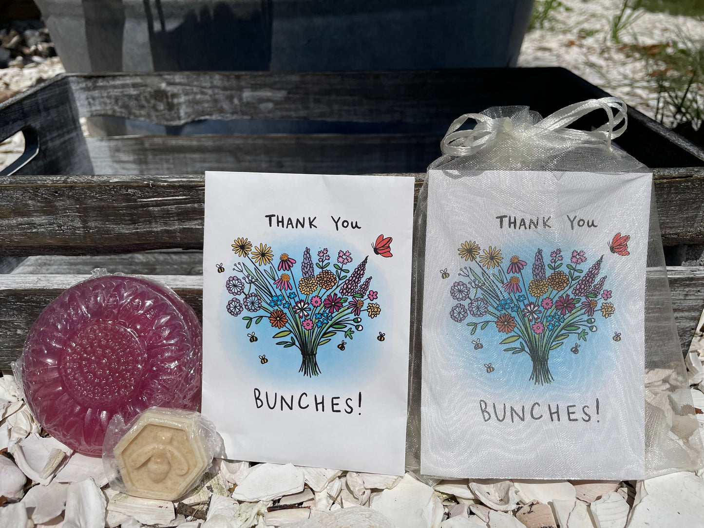 Thank You Bunches Seed and Soap gift bag